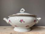 Chodziez antieke / brocante dekschaal met roosjes 1960, Antiek en Kunst, Antiek | Servies los, Ophalen of Verzenden