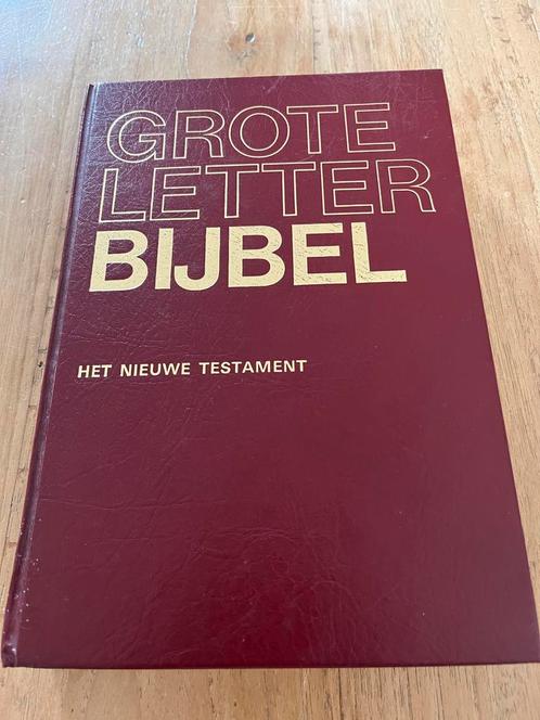 Grote GROOT Letter Bijbel - Nieuwe Testament, Boeken, Godsdienst en Theologie, Gelezen, Christendom | Katholiek, Ophalen of Verzenden