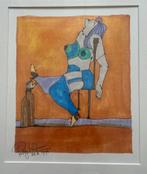 Aquarel Patty Harpenau, Antiek en Kunst, Kunst | Schilderijen | Modern, Verzenden