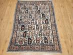 Vintage handgeknoopt perzisch tapijt afshar 185x138, Tweedehands, 100 tot 150 cm, Perzisch, Ophalen of Verzenden