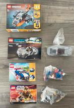4 sets LEGO (31027-31111-75129-75910 Porsche 918 Spyder), Kinderen en Baby's, Speelgoed | Duplo en Lego, Ophalen of Verzenden