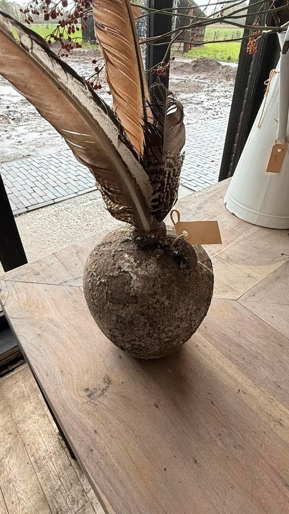 Antieke Vaas met Craquelé, Huis en Inrichting, Woonaccessoires | Vazen, Gebruikt, Overige kleuren, Minder dan 50 cm, Aardewerk of Porselein