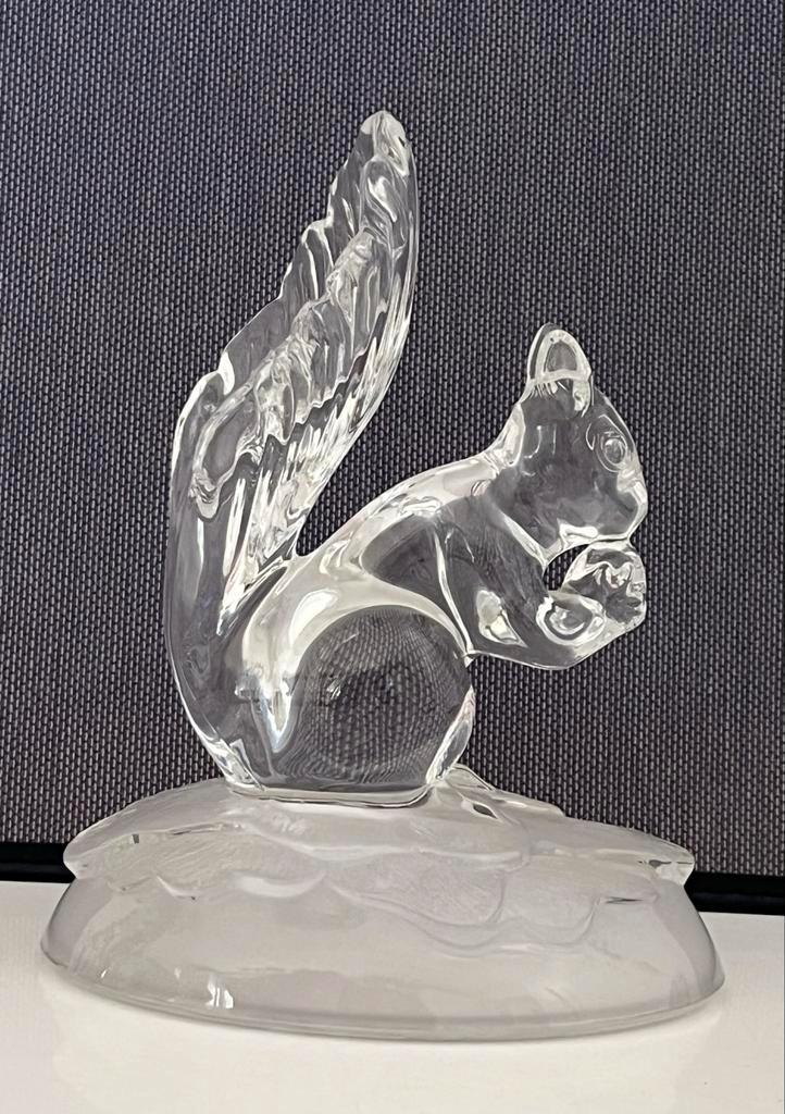 Cristal d'Arques Eekhoorn, Verzamelen, Beelden en Beeldjes, Zo goed als nieuw, Dier, Ophalen of Verzenden