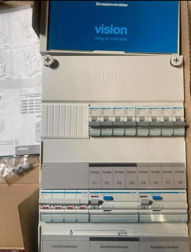 Hager 3fase Groepenkast Meterkast Stroomkast verdeelkast, Hobby en Vrije tijd, Elektronica-componenten, Nieuw, Ophalen of Verzenden