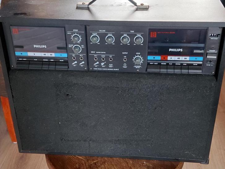 Philips D6650 Double Casette Recorder, Audio, Tv en Foto, Cassettedecks, Dubbel, Philips, Ophalen