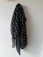 Zwarte sjaal met polkadots, Ophalen of Verzenden, Zo goed als nieuw, Sjaal
