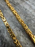 21K gouden koningsketting Dubai collectie, Sieraden, Tassen en Uiterlijk, Kettingen, Ophalen of Verzenden, Nieuw, Goud