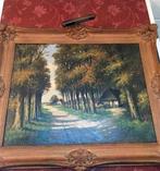 Groot oude schilderij landschap,olieverf op doek,barok, Ophalen