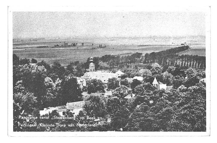 981208	Beek en Persingen	Gld Panorama	vanaf Sterrenberg onbe, Verzamelen, Ansichtkaarten | Nederland, Ongelopen, Gelderland, Ophalen of Verzenden