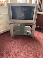 Tv kastje met draaischijf + gratis tv, Audio, Tv en Foto, Televisies, Ophalen, 50 Hz, Niet werkend, Sony