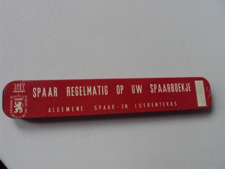 oud Spaar/schuifblikje, Verzamelen, Blikken, Gebruikt, Overige, Overige merken, Verzenden