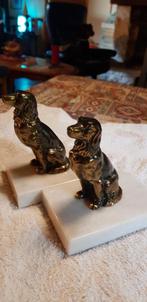 antiek koper/bronzen honden boekensteunen, Antiek en Kunst, Verzenden