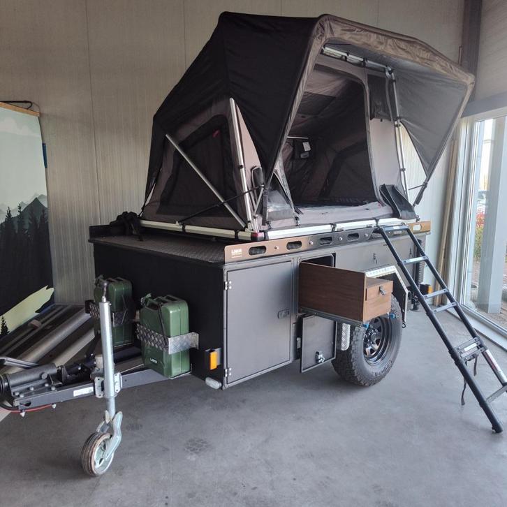 Unieke LNKR adventure trailer, Auto diversen, Aanhangers en Bagagewagens, Nieuw, Ophalen