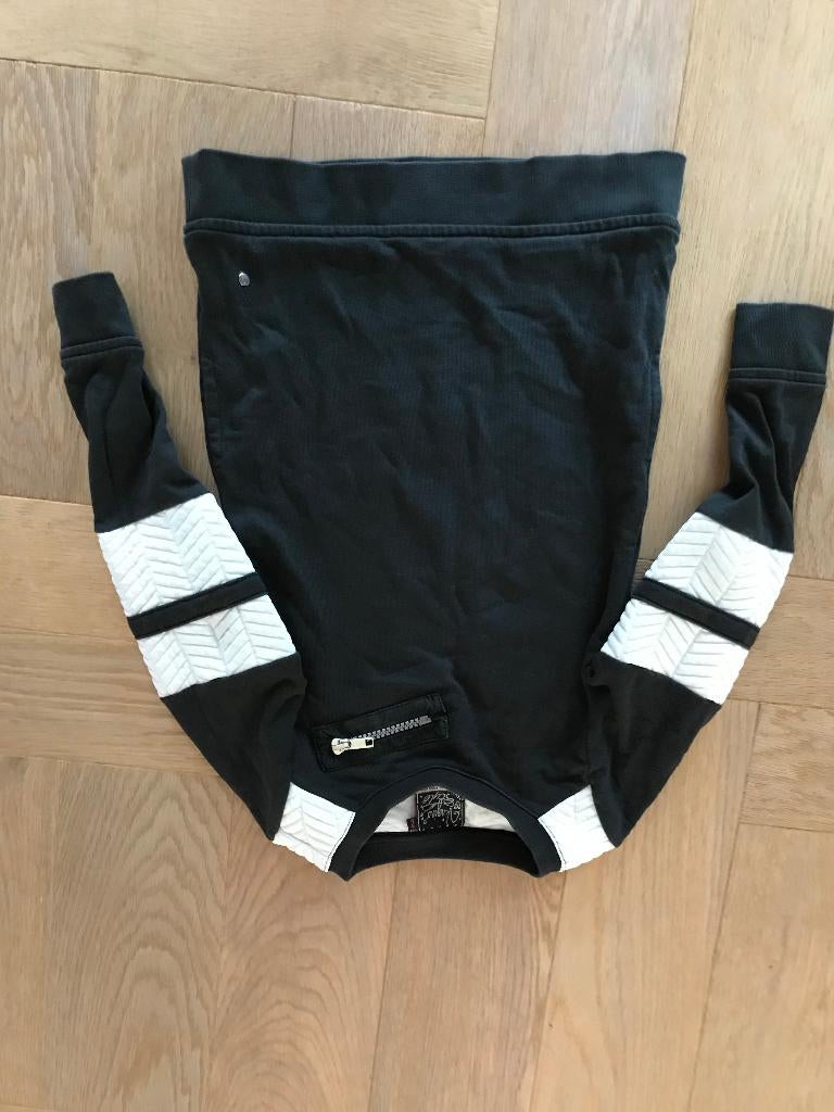 Superleuk stoer nog net zwart/wit jurkje van Vingino 2 - 92, Gebruikt, Meisje, Ophalen of Verzenden, Vingino