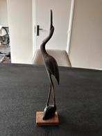 Vintage India handgesneden beeldje Reiger Vogel, Antiek en Kunst, Ophalen of Verzenden