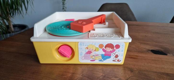 Vintage Fisher Price Speelgoed Platenspeler, Kinderen en Baby's, Speelgoed | Babyspeelgoed, Gebruikt, Auto, Met geluid, Ophalen of Verzenden
