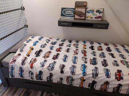 WOOD bed Dennis grijs met onderbed, Kinderen en Baby's, Kinderkamer | Bedden, Gebruikt, 180 cm of meer, 85 tot 100 cm, Lattenbodem