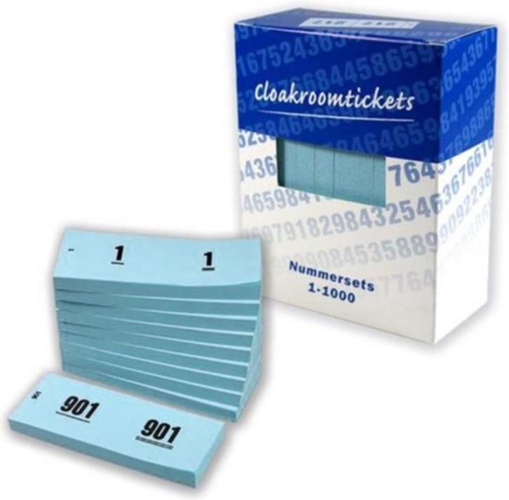 Loterij Garderobe nummers Clockroom tickets, Hobby en Vrije tijd, Gezelschapsspellen | Bordspellen, Nieuw, Ophalen of Verzenden