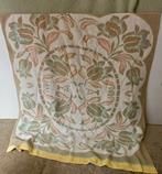 Vintage wollen zomer deken jaren 60 pastel 153 x 190 cm, Huis en Inrichting, Woonaccessoires | Plaids en Woondekens, Ophalen of Verzenden