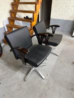 Twee Kappersstoelen in goede staat., Ophalen, Gebruikt, Twee, Zwart