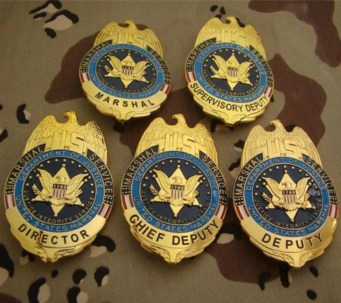 Department Of Justice Badge (Agent Politie Marshal USA), Verzamelen, Overige Verzamelen, Nieuw, Verzenden