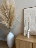 Grote vaas met pampasgras pluimen, Ophalen of Verzenden, Zo goed als nieuw