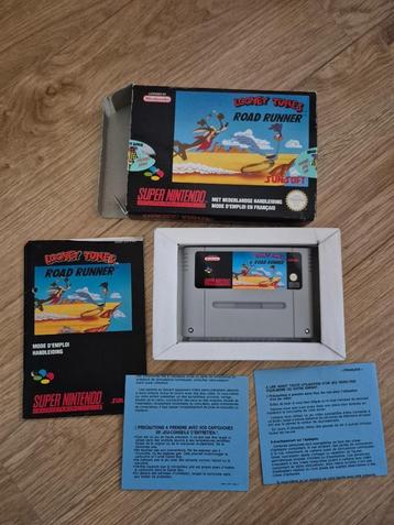 Super nintendo snes game looney tunes road runner compleet  beschikbaar voor biedingen