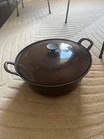 Le Creuset Pan 32 (Vintage/32cm), Huis en Inrichting, Keuken | Potten en Pannen, Ophalen, Gebruikt, Gietijzer, Koekenpan of Braadpan