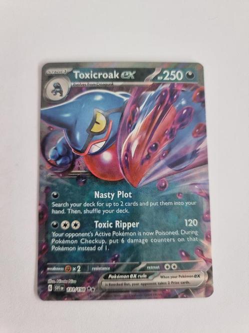Scarlet & Violet - Toxicroak EX 131/198, Hobby en Vrije tijd, Verzamelkaartspellen | Pokémon, Nieuw, Losse kaart, Ophalen of Verzenden