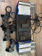 PlayStation 2 met spelletjes en meer., Spelcomputers en Games, Ophalen, Gebruikt, Met games, Met 2 controllers