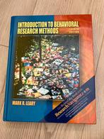 Introduction to behavioral research methods - Leary, Ophalen of Verzenden, Zo goed als nieuw