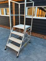 Platformtrap - Plateautrap 3 treden + Plateau. Aluminium, Ophalen, Gebruikt, Little jumbo, Minder dan 2 meter