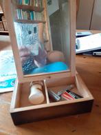 Oude scheerdoos met inhoud, Ophalen