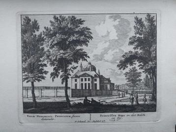 2 / Princessen Huys in het Bosch in Den Haag Gravure beschikbaar voor biedingen