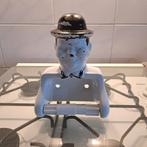 Vintage porseleinen wc rolhouder van laurel&hardy 90's., Ophalen of Verzenden, Zo goed als nieuw