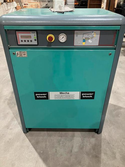 Geluidgedempte schroefcompressor concorde, Doe-het-zelf en Verbouw, Compressors, Gebruikt, 10 bar of meer, 100 liter of meer, Ophalen