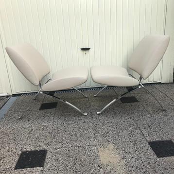 2 IZGS Artifort Dodo F395 leer fauteuil stoel lounge beschikbaar voor biedingen