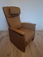 Lederen electrische relax fauteuil prominent, Huis en Inrichting, Fauteuils, Ophalen of Verzenden, 50 tot 75 cm