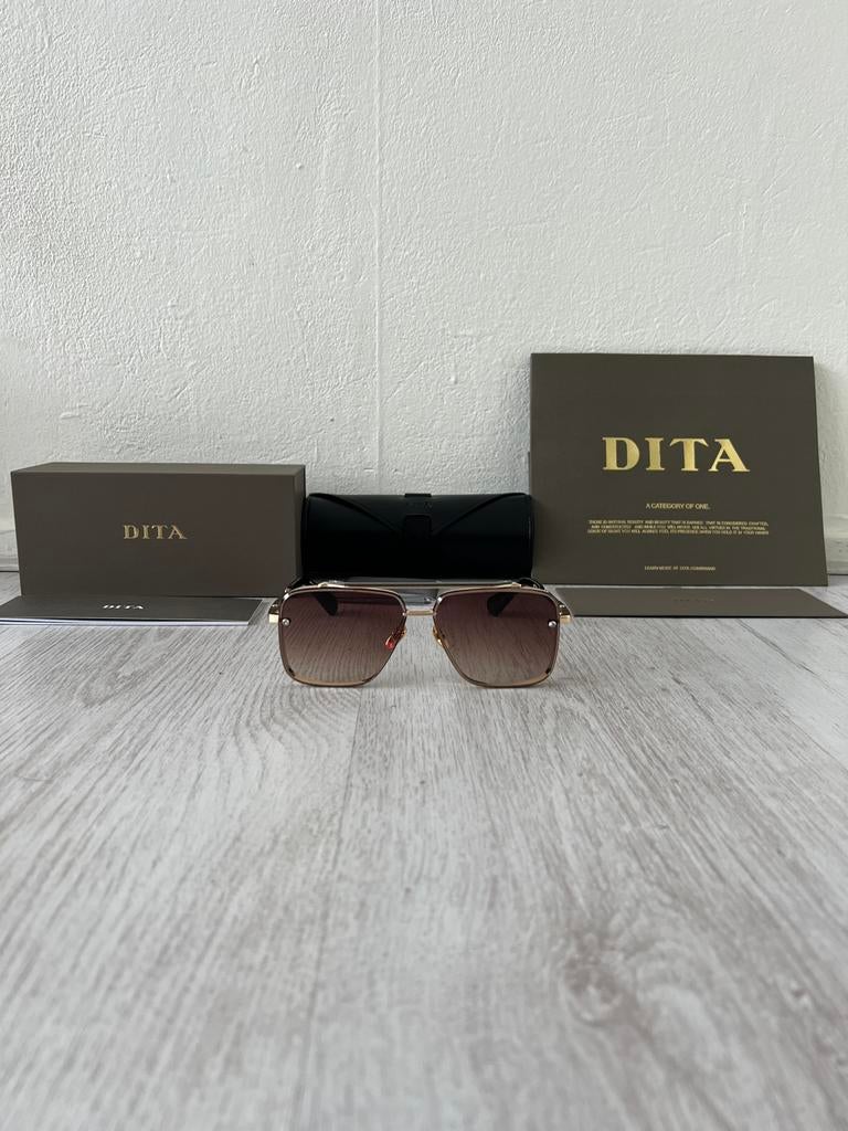 DITA Mach Six Zonnebril, Sieraden, Tassen en Uiterlijk, Zonnebrillen en Brillen | Dames, Overige merken, Zonnebril, Bruin, Ophalen of Verzenden