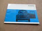 Volkswagen Kever Handleiding, uitgave augustus 1968, Verzenden