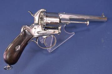 Antieke August Francotte penvuur revolver beschikbaar voor biedingen