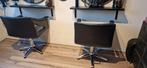 Kappersstoelen - Gebruikt, Huis en Inrichting, Stoelen, Ophalen, Kunststof, Gebruikt, Twee