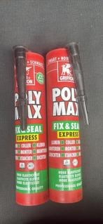 Poly max montagelijm zwart 2x NIEUW, Ophalen of Verzenden, Nieuw, Overige materialen, Overige typen