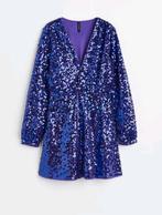 Paarse pailletten jurk H&M - Maat S, Kleding | Dames, H&M, Paars, Nieuw, Ophalen of Verzenden