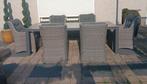 Tiera outdoor zgn 6 persoons royale tuinset tuinset, Ophalen, Zo goed als nieuw, Wicker, Eettafel