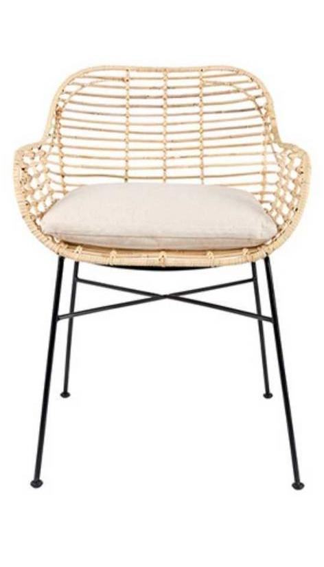 White Label living - Arm chair Tiger - Eetkamerstoelen, Huis en Inrichting, Stoelen, Nieuw, Vijf, Zes of meer stoelen, Riet of Rotan