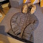 Grijze winterjas met bontkraag - Gedragen, Ophalen of Verzenden, Gedragen, Grijs