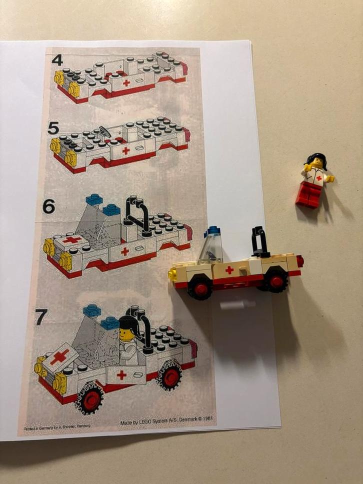 Vintage LEGO Ambulance met Poppetje 6629 set!, Kinderen en Baby's, Speelgoed | Duplo en Lego, Gebruikt, Lego, Complete set, Ophalen of Verzenden