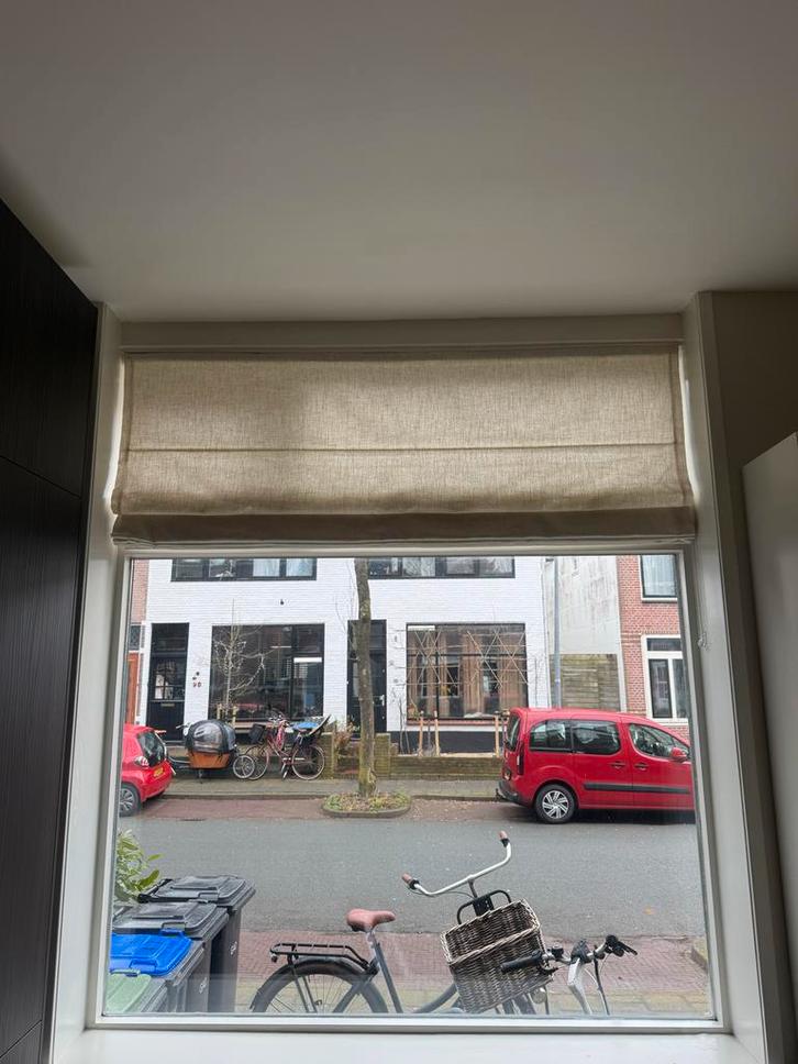 Tuiss vouwgordijn Bijou Havermout 192x214 (koord defect), Huis en Inrichting, Stoffering | Gordijnen en Lamellen, Gebruikt, 200 cm of meer