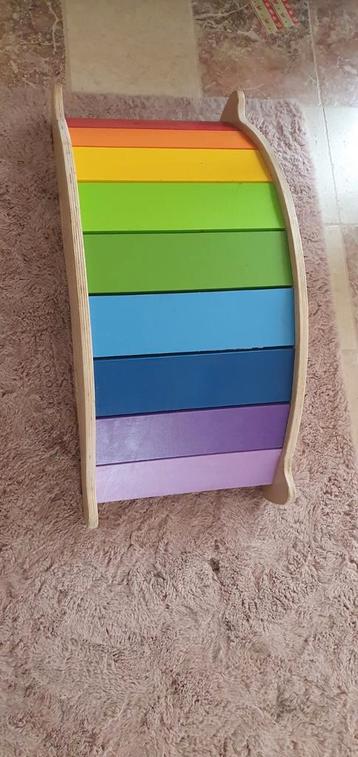 Houten Speelgoed Brug & Wip - Vrolijke Kleuren beschikbaar voor biedingen